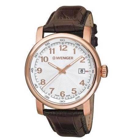 Image of Urban Classic IP rosa forgyldt stål quartz Herre ur fra Wenger, 01.1041.118